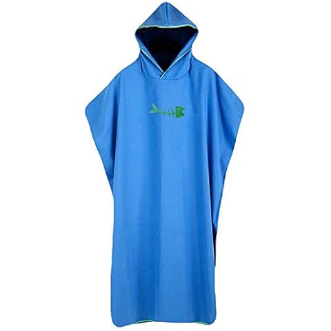 Shujin Erwachsener Surfen Poncho UV Schutz Strand Bademantel Schnelltrocknend Tauchmantel Cover