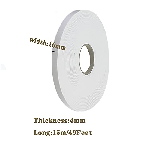 Goonsds Ceramic Fiber Fireproof Tape - High Temperature Flat Gasket Tape Insulation Length 15M/49Feet,Width 10Mm Thickness 4Mm #TOP1
