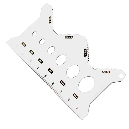 Screw Thread Gauge - Screw Measurement Tool - Double-Sided Standard Stainless Accsurate Nut Identifier Portable For Automotive P