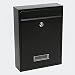 Produktbild Briefkasten Wandbriefkasten Briefkastenanlage Schwarz pulverbeschichtet V10