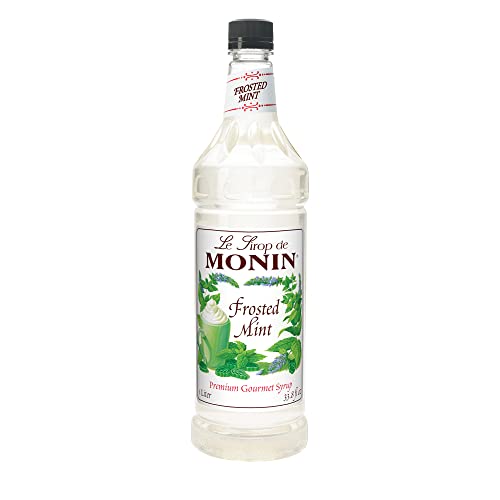 Monin - Frosted Mint Syrup, Bold Spearmint Coolness, Natural Flavors,