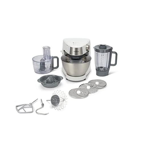 Kenwood Prospero+ KHC29.H0WH - Robot de Cocina Multifunción, Bol 4,3L, Mezclar, Batir y Amasar, Batidora de Vaso de Cristal 1.5L, Procesador de Alimentos 1.4L con Tres Discos y Exprimidor, Blanco