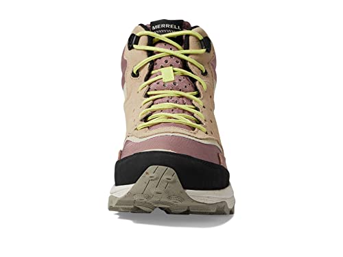Merrell Speed Solo Mid Wp Sneakers For Women - Waterproof Membrane With Hell Pull Tabs, Rugged Street Style Sneakers Burlwood 8 M #TOP1