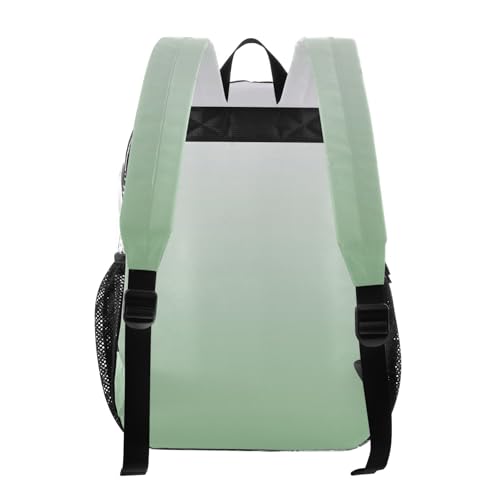 Clear Bag for Women Travel Magnolia Dark Sea Green Gradient Girls Backpack for Kids Approved See through Bag3