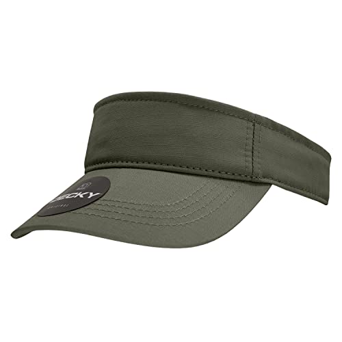 Visière Decky 5302 vert olive en taille unique mixte pour adulte