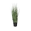 Vickerman 24 Everyday Artificial Green Potted Ryegrass with Black Plastic Pot Faux Grass Plant Decor Home Or Office Indoor Greenery Accent Maintenance Free