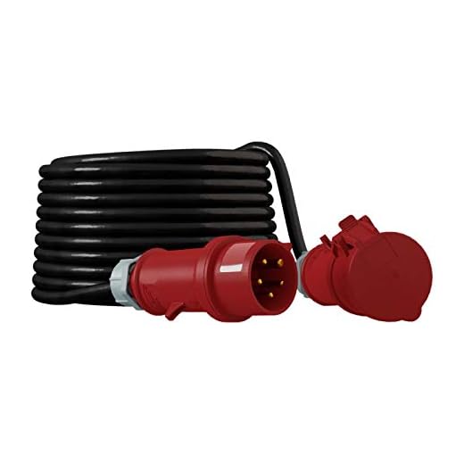 CEE förlängningskabel kabel 400V 32A IP44 starkströmskabel 5 x 4 mm2 Doktorvolt® 30 m
