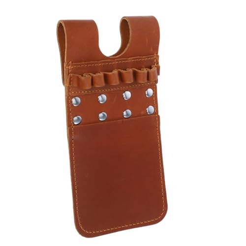 POPETPOP Pocket Arrow Container Compact Arrow Carrying Bag for Outdoor Hunting Leather Material Lightweight Design for Easy Carrying