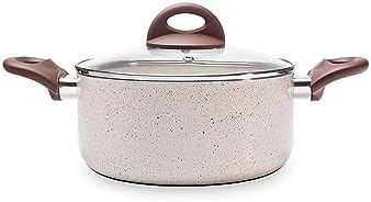 Caçarola com tampa e fundo de indução, Cerâmic Life, 4,55L, 24cm,...