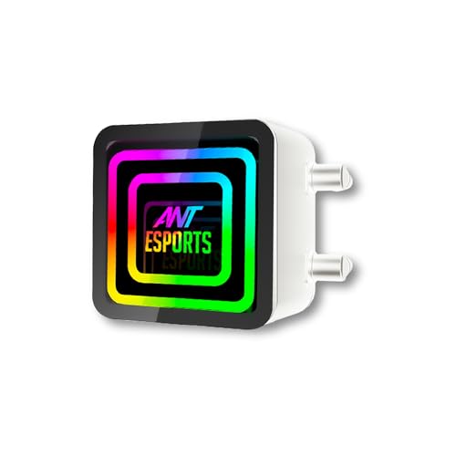 Image of Ant Esports ICE Infinite 240 ARGB 240mm ARGB Liquid Cooler /AIO with Infinity Mirror- White | Support Intel & AMD CPU Socket AM5, AM4, AM3, LGA1700, 1200, 2066, 1151