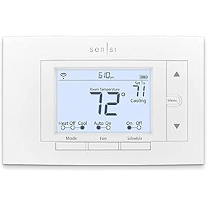 Emerson Sensi St55u Smart Wi-Fi Thermostat, White