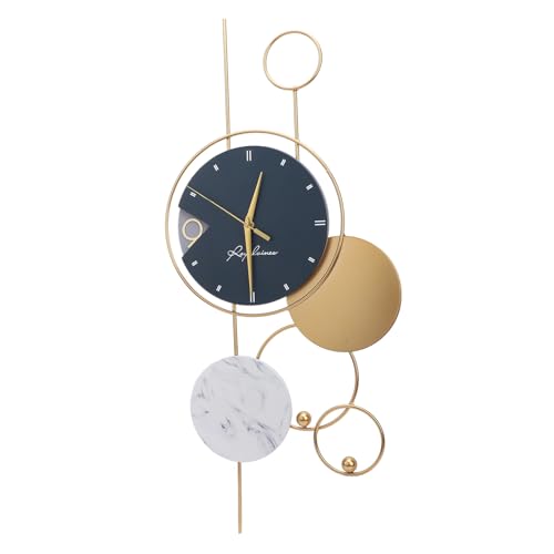 Texture marbre pour l'horloge murale moderne et silencieuse