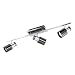 Produktbild EGLO LED Deckenlampe Davida 1, 3 flammige Deckenleuchte, Deckenspot aus Metall in Chrom, Nickel-Nero, Wohnzimmerlampe, Spot inkl. GU10 Leuchtmittel, warmweiß