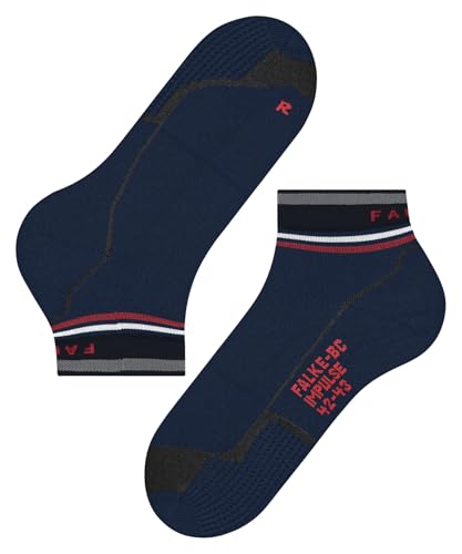 FALKE Unisex BC Impulse Short U Sso Functional Yarn Anti-Blister 1 Pair Cycling Socks, Blue Pond 6598, 4-5