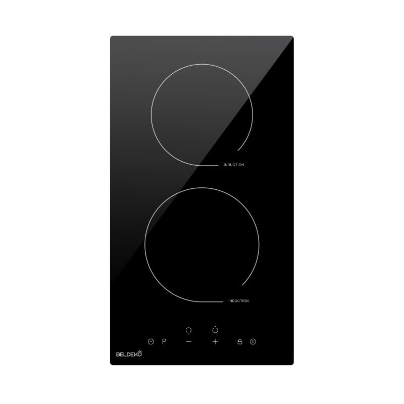 Plaque Induction 2 Feux Encastrable BELDEKO - 3600W - Fiable et Robuste - Minuteur, Touches Tactiles, Anti-Débordement, 9 Niveaux de Puissance