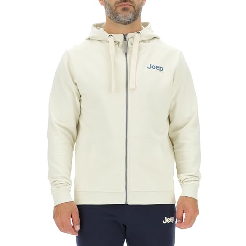 Sweatshirt Homme Jeep J zippé avec motif rétro et imprimé étoile