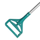 sdybjml Mop Stick Replacement, 61in Heavy Duty Luminum Alloy Commercial Mop Handle with Plastic Grip, Clamp-on Design for Professional/Industrial Floor Cleaning Handle Commercial Heavy Duty