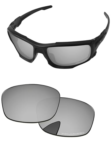 PapaViva Replacement Lenses for Oakley Si Ballistic Shocktube OO9329 Sunglass Chrome Silver Polarized