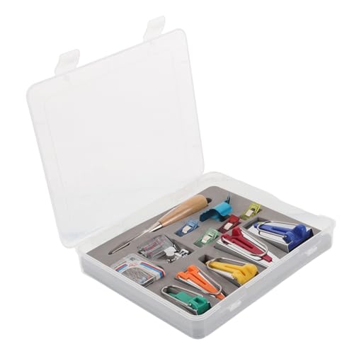 Tofficu 1 Juego De Equipo De Acolchado Marcadores De Cinta Al Bies De Costura Kit De Herramientas De Acolchado DIY De Aleación Suministros De Acolchado De Plástico