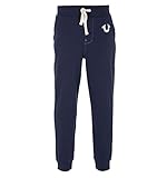 100 % Baumwolle. True Religion Herren Classic Logo Jogger Sweatpant Jogginghose, New True Navy, Groß