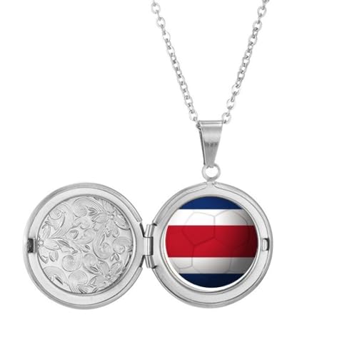 Médaillon drapeau du Costa Rica : idée cadeau d'anniversaire foot