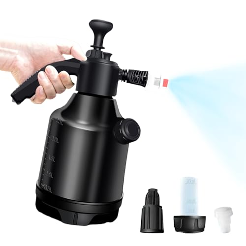 Generisch Pulverizador de espuma 3L – Pulverizador de alta presión para lavado de coches y limpieza del hogar | Ideal para jardín, baño, cocina, garaje, agricultura, granja y huerto