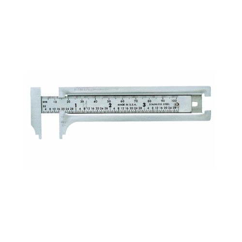 General Tools 132ME 3-Inch English and Metric Pocket Sliding Bar Caliper