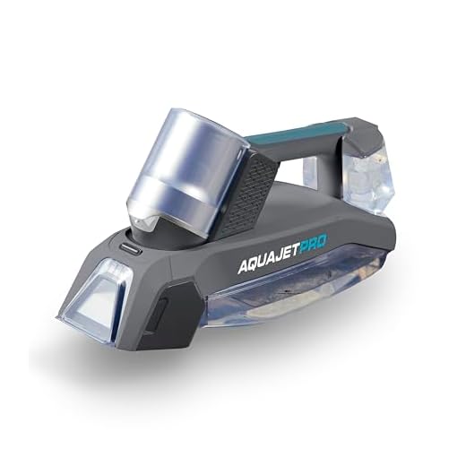 Tower T548006 AquajetPro Handy Cordless Spot Cleaner with BLDC Brushless Motor & Powerful Rotating Brush Bar, 0.3L Clean Tank, 0.4L Dirty Water Tank, 80W, Titanium & Blue