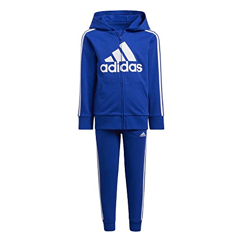 Image of adidas Boy's Zip Front French Terry Hooded Jacket and Joggers Set