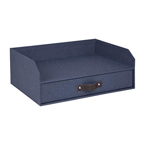 Bigso Walter Letter Tray, 12 x 13.1 x 5.2 Inches, Blue