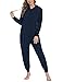 Produktbild Jumpsuit Damen Onesie Schlafoveralls Jogging Anzug mit Kapuze Trainingsanzug Einteiler Schlafanzug Langarm Strampler Kuscheliges Pyjamas mit Reißverschluss für Frauen Mädchen