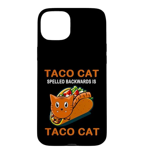 Tacocat Speled Backwards�V���c �^�R�L���b�g �V���R�E�f�E�}�� �X�}�z�P�[�X iPhone 15 Plus �p