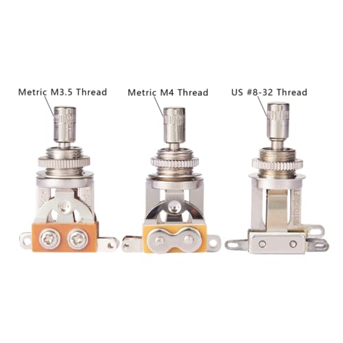 Embout interrupteur M3.5 laiton chromé KAISH pour Gretsch x2 - 5