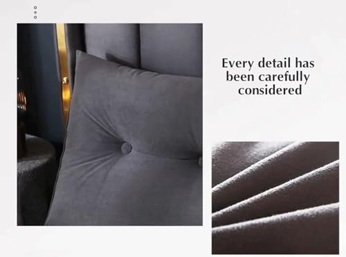 Oreiller tête de lit ergonomique café 100x20x50cm pour lit double