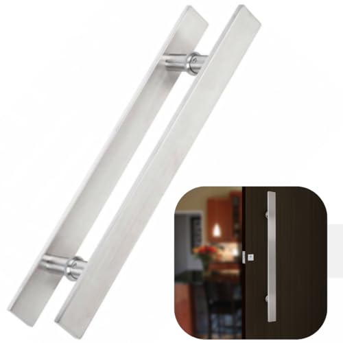 Puxador De Inox Escovado Barra Chata 80CM Todas As Portas