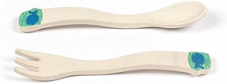 Tiny Footprint Spoon & Fork 4-Piece Set (Whale)