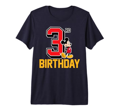 T-shirt Mickey Mouse 3 ans vêtement anniversaire garçon fille haut coton