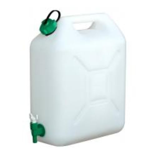 Lot de 2 Jerricane plastique alimentaire, 5 Litres, avec robinet