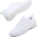 ziitop Cheer Shoes Girls Kids Youth White Cheerleading Shoe Sneakers Athletic Training Dance Walking