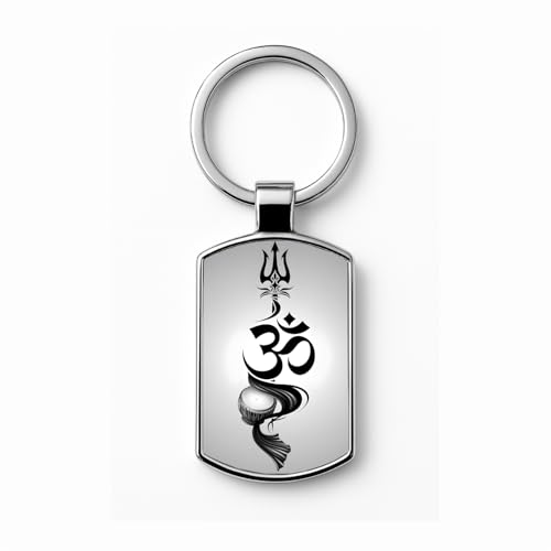Image of Stylish Metal Keychains with Permanent Glossy Print - Inspirational Quotes & Spiritual Designs - Perfect Key chains for loved ones, Personal Use, Gifts & Return Gifts