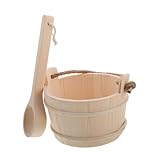 BUGUUYO Ensemble De Sauna Relaxant Seau en Bois Louche Cuillère À Sel Votre Spa...