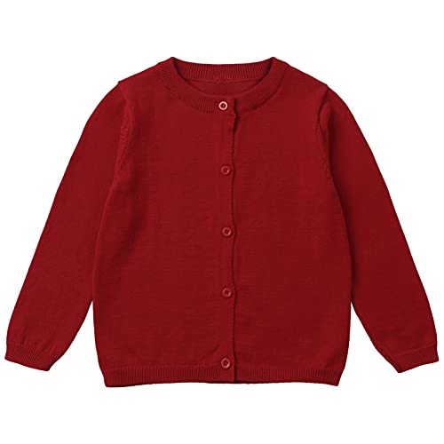 Hularka Kids Girls Solid Color Knit Cardigan Sweaters Open Front Shrug Bolero Cardigan Coats for Casual Daily3