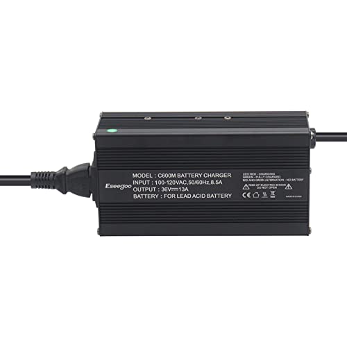 Eseegoo 36 Volt 13 Amp Battery Charger Compatible With Club Car, Ezgo & Yamaha For 36 Volt Golf Carts With Crowfoot Plug #TOP2