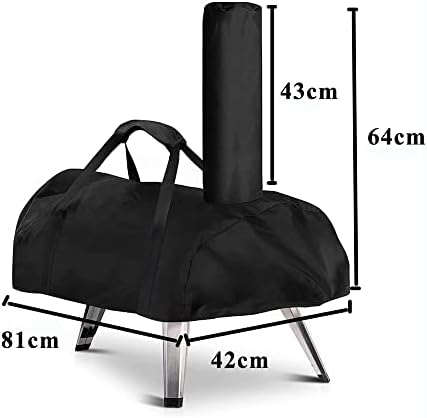 Onlyme Pizza Oven Cover, Pizza Oven Covers Outdoor Waterproof, 12 Carry Cover with Chimney