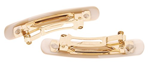 France Luxe Mini Rectangle Barrette, Alba, Set Of 2 - Classic French Design For Everyday Wear #TOP1