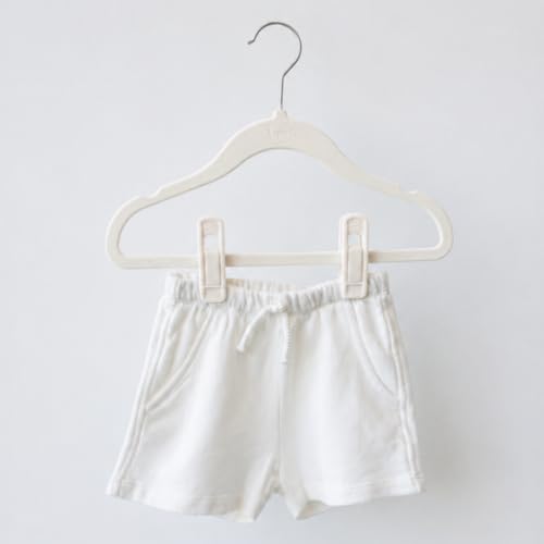 3 Sprouts Velvet Baby Hangers, Non Slip Slim, Cream, 30 Pack with 10 Clips by 3 Sprouts - Used condition - Image 8