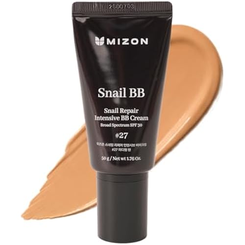 MIZON 3-in-1 Snail Repair Intensive BB Cream SPF 30 (#27) 1.76 oz