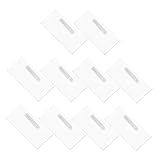 Angoily 10 piezas Porta Tarjetas Identificativas Transparente con Broche de Alfiler para Empleados de Oficina Escuela y Hotel Soporte Acrílico para Credenciales de Identificación