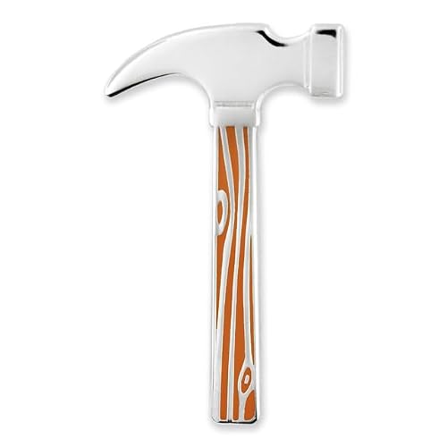 PinMart's Hammer Tool Enamel Lapel Pin – 1 Piece
