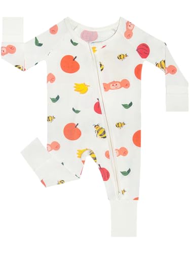 GUISBY Baby Footless Pajamas, Rayon of Bamboo, 3-6M